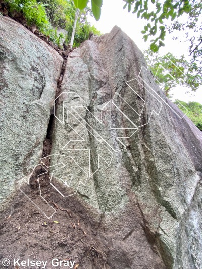 photo of The Boyfriend, 5.10b ★★ at Big Brother Slab from Thailand: Koh Tao