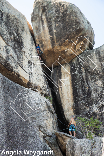 Blood Donor, 5.11a ★★★★★ at Jansom Bay from Thailand: Koh Tao photo of Blood Donor, 5.11a ★★★★★ at Jansom Bay from Thailand: Koh Tao