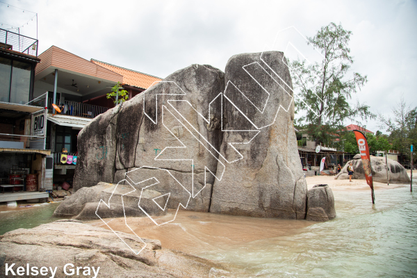 photo of The Trunk, 5.11d  at The Elephant from Thailand: Koh Tao