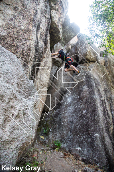 photo of Big C, 5.10d ★★★ at Golden View from Thailand: Koh Tao