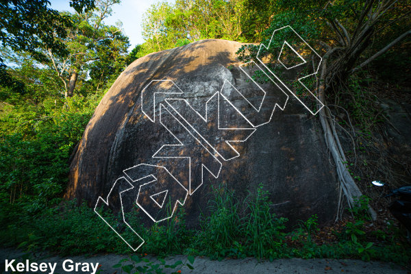 photo of Chris Loves Cleaning Crack, 5.10c ★★ at Golden Slab from Thailand: Koh Tao