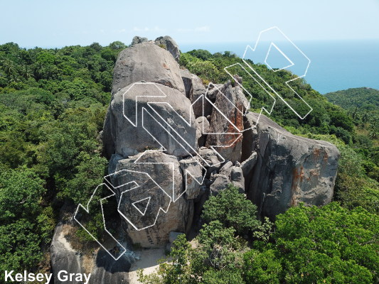 photo of The Raj, 5.11d ★★★★ at Golden View from Thailand: Koh Tao