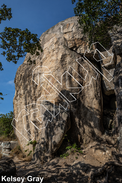 photo of Sunburn Project, 5.12a/b  at Golden View from Thailand: Koh Tao