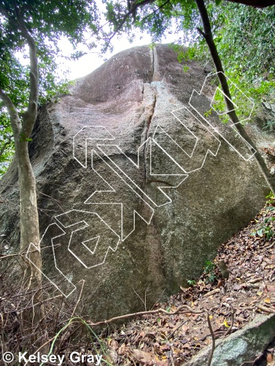 photo of Granite Maiden, 5.10b ★★★ at Jah Crag from Thailand: Koh Tao