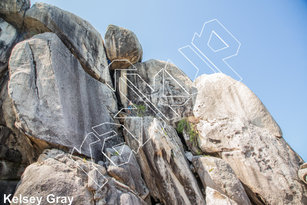 photo of White Blades, 5.11c ★★★★ at Jansom Bay from Thailand: Koh Tao