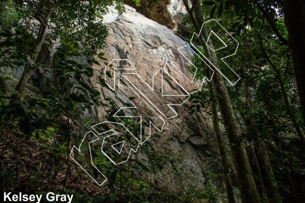 photo of Lower Fraggle, 5.11a ★★★★ at Lower Fraggle from Thailand: Koh Tao