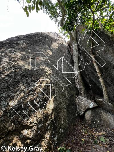 photo of Positive Vibes, 5.10a ★★★ at Phillipe's Secret Spot from Thailand: Koh Tao