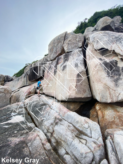 photo of Don't Waste My Paste, 5.10a ★★★ at Poseidon from Thailand: Koh Tao