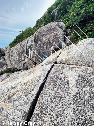 photo of Choose Your Own Adventure (Multipitch), 5.10a ★★★★★ at Tanote Multipitch's from Thailand: Koh Tao