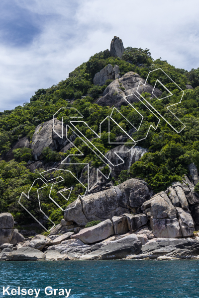 photo of The Need for Swede, 5.9 ★★★ at Tanote Multipitch's from Thailand: Koh Tao
