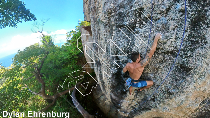 photo of El Templo, 5.13a ★★★ at Temple Rock from Thailand: Koh Tao