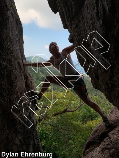 Temple Run, 5.9 ★★★ at Temple Rock from Thailand: Koh Tao photo of Temple Run, 5.9 ★★★ at Temple Rock from Thailand: Koh Tao