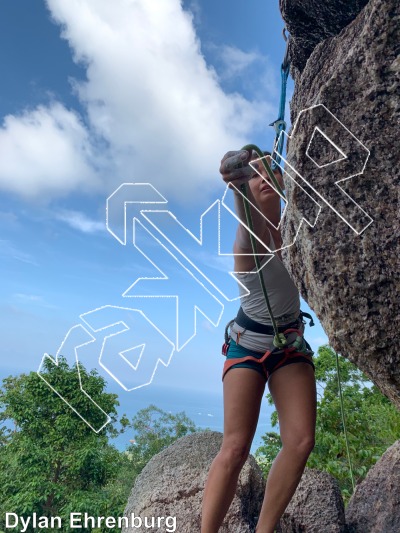 Temple Run, 5.9 ★★★ at Temple Rock from Thailand: Koh Tao photo of Temple Run, 5.9 ★★★ at Temple Rock from Thailand: Koh Tao
