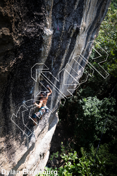 Monks in the Gym (open project), 5.13c/d at Temple Rock from Thailand: Koh Tao photo of Monks in the Gym (open project), 5.13c/d at Temple Rock from Thailand: Koh Tao
