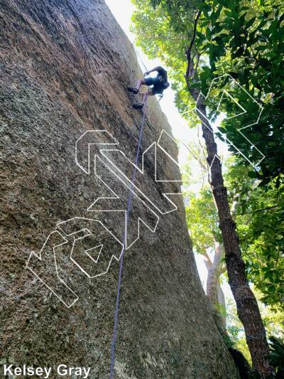 photo of Mola Ram (Open Project), 5.12d  at Temple Rock from Thailand: Koh Tao