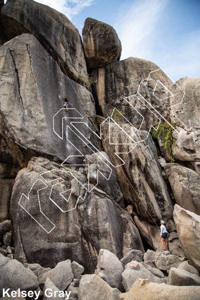 photo of White Blades, 5.11c ★★★★ at Jansom Bay from Thailand: Koh Tao