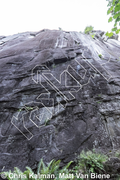 photo of Bat Skins, 5.12b ★★★★ at Lower Town Wall from Index Town Walls