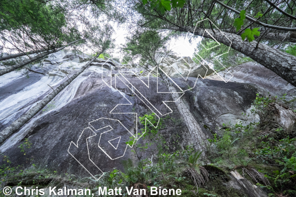 photo of Etch a Sketch, 5.11b ★★ at Blues Cliff from Index Town Walls