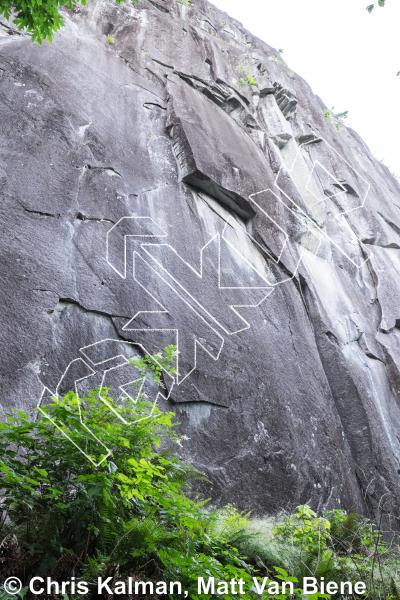photo of Numbah Ten, 5.12b ★★★★ at Lower Town Wall from Index Town Walls