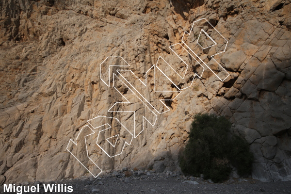 photo of Cowboys in Kubra,   at Snakebite Sector  from Oman: Muscat Sport Climbing