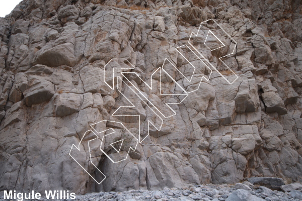 photo of Cabrito, 5.8 ★★★ at Malacara  from Oman: Muscat Sport Climbing