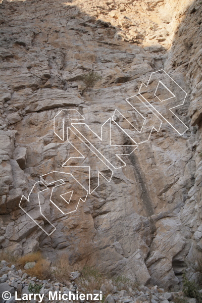 photo of Dark Star, 5.9 ★★★★ at Solarium from Oman: Muscat Sport Climbing