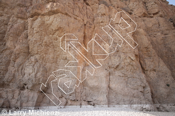 photo of Lower Canyon AKA Vulture Rock #9,   at Lower Canyon AKA Vulture Rock from Oman: Muscat Sport Climbing
