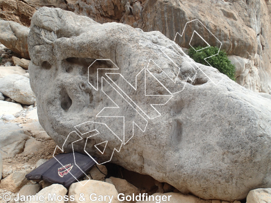 photo of Job Boulder from Oman: Bouldering