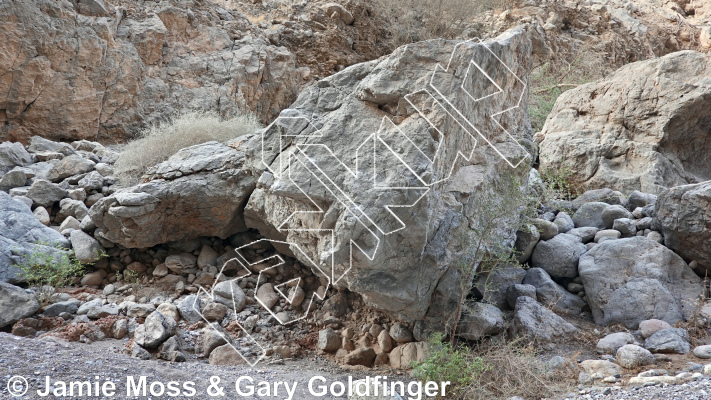 photo of Blocky Prow from Oman: Bouldering