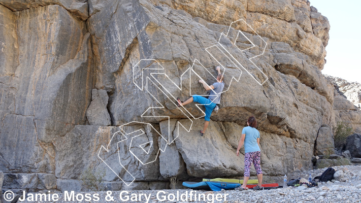 photo of Sharp Slab from Oman: Bouldering