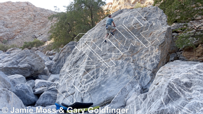 photo of Hidden Layback from Oman: Bouldering