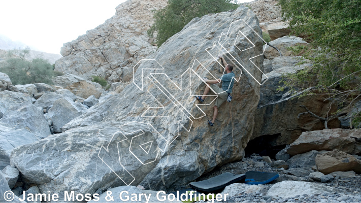 photo of Hidden Layback from Oman: Bouldering