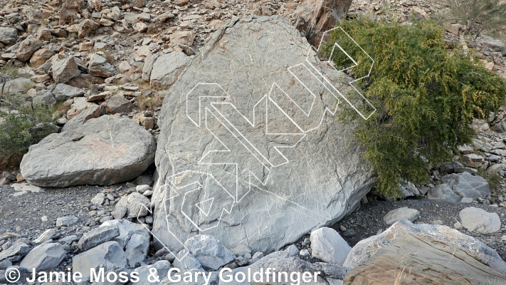 photo of Big Massive Slab from Oman: Bouldering