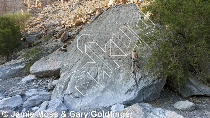 photo of Big Massive Slab from Oman: Bouldering