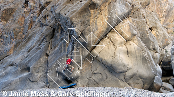 photo of Slippery Crack from Oman: Bouldering