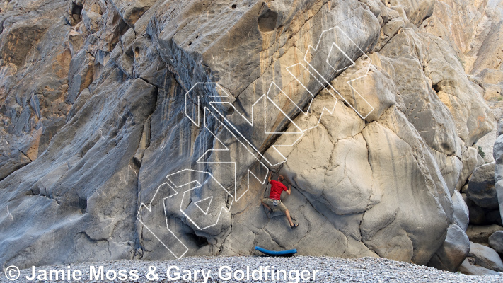 photo of Slippery Crack from Oman: Bouldering