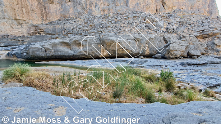 photo of Lower Pool Wall from Oman: Bouldering