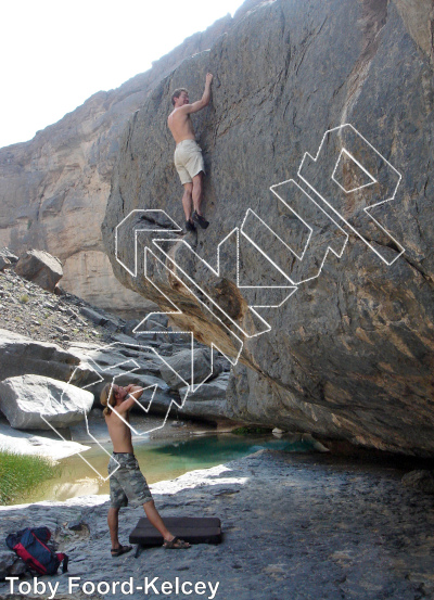 photo of Lower Pool Wall from Oman: Bouldering