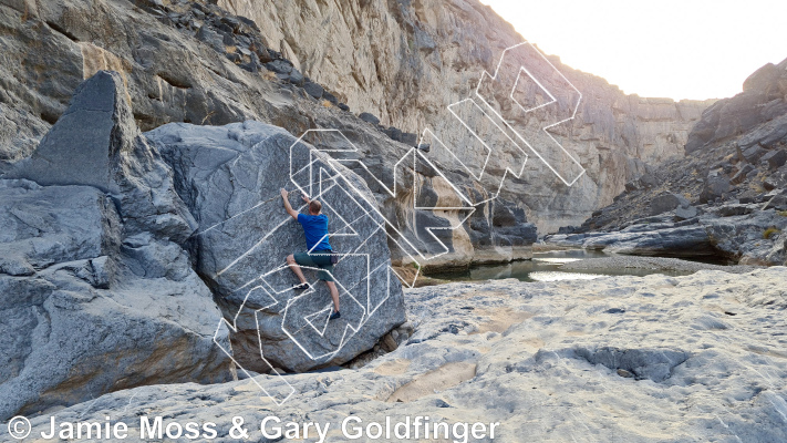 photo of Marzipan Boulder from Oman: Bouldering