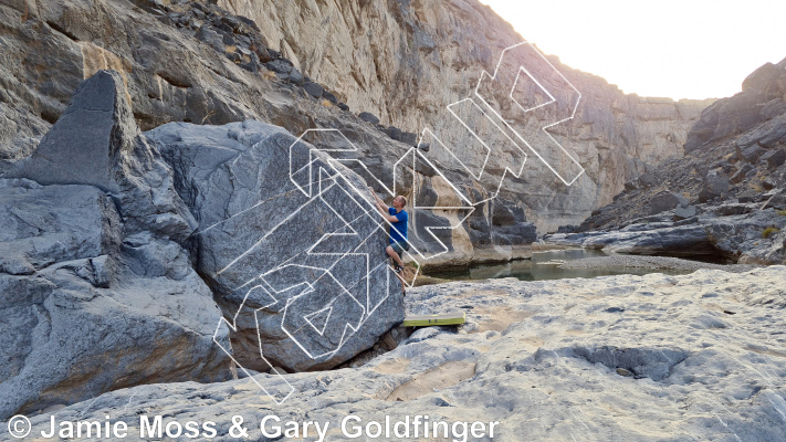 photo of Marzipan Boulder from Oman: Bouldering