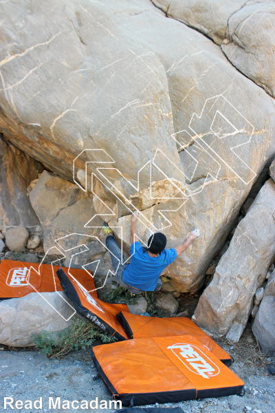 photo of He Was a Poet Boulder from Oman: Bouldering