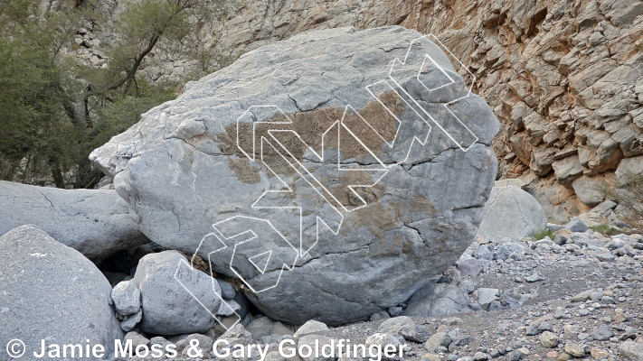 photo of Scarred Boulder from Oman: Bouldering