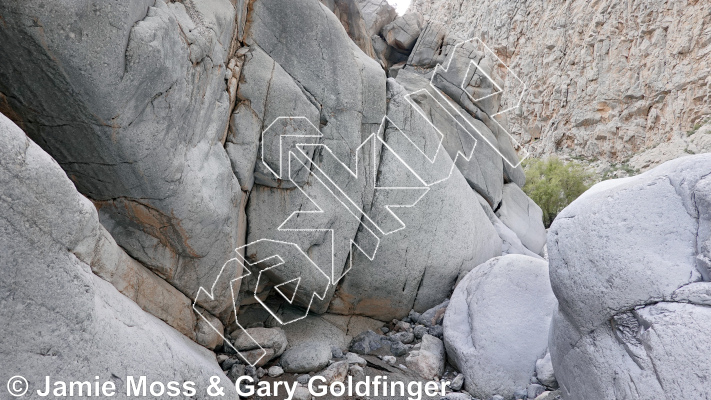 photo of Slippery Layback from Oman: Bouldering