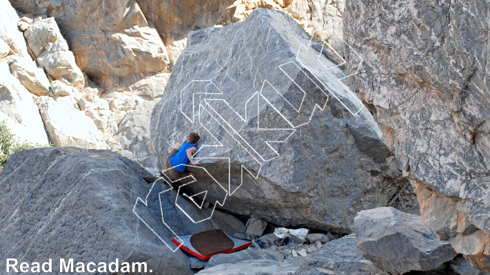 photo of Geometricide Boulder from Oman: Bouldering