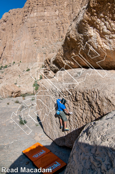 photo of Dimpled Boulder from Oman: Bouldering