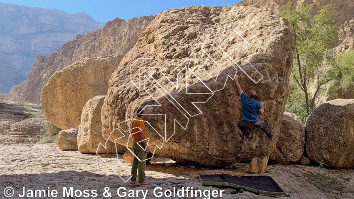 photo of Up on Bricks Boulder from Oman: Bouldering