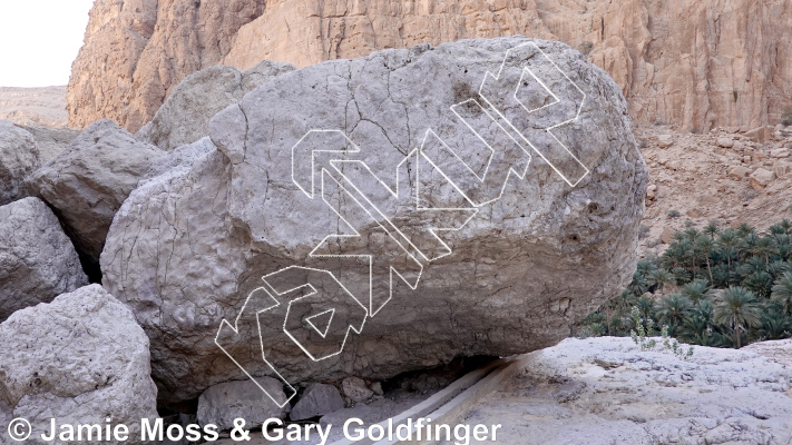 photo of Falaj Boulder from Oman: Bouldering