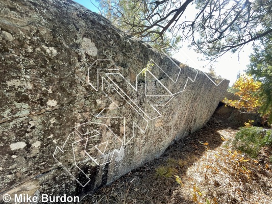 photo of 15 Paces Boulder from Castlewood Canyon State Park