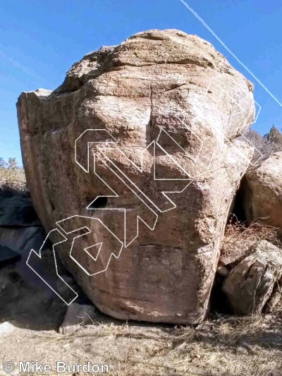 photo of Mitty Boulder from Castlewood Canyon State Park