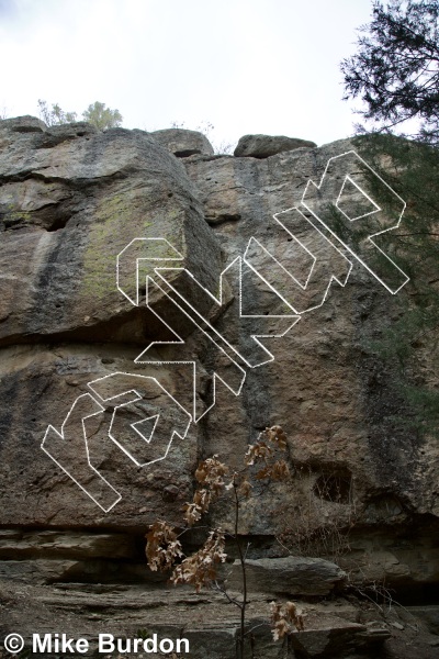 photo of Monopoly, 5.11a ★ at Neanderthal Walls from Castlewood Canyon State Park